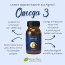 Omega 3 aus Algenöl Kapseln (3 Monatspackung) 3 x 60 Kapseln